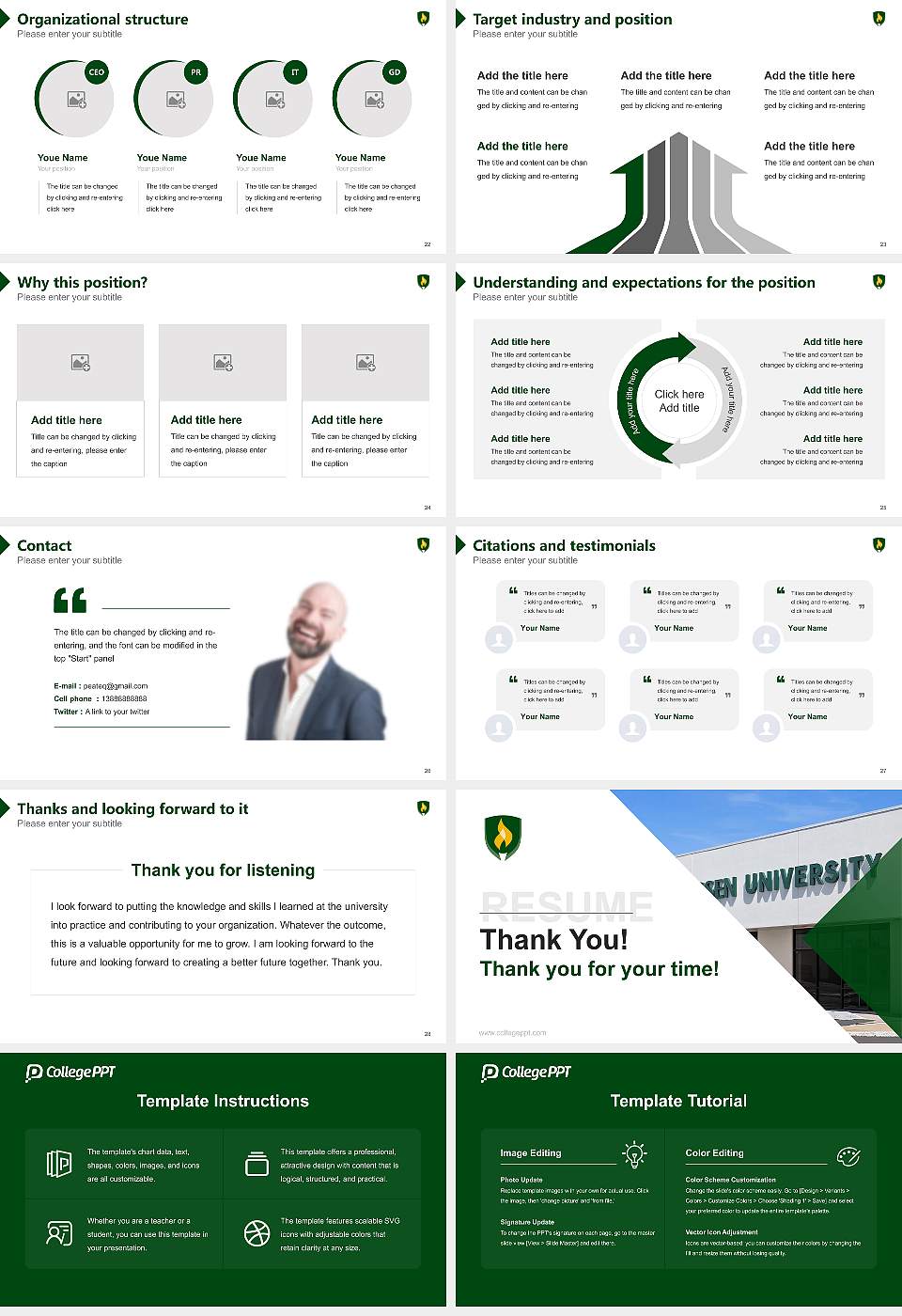 Rasmussen University – Topeka Resume PPT Template16:9 ratio PPT effect preview image4