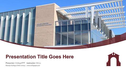 Ramapo College of New Jersey Course/Courseware Creation PPT Template