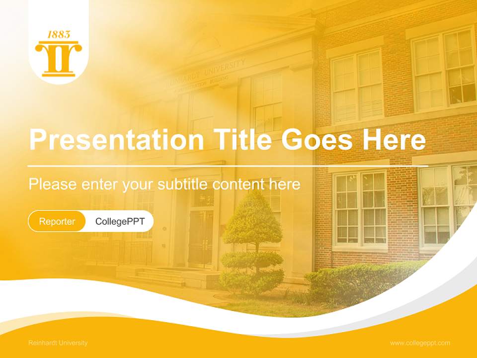 Reinhardt University Lecture Sharing and Networking Event PPT Template4:3 ratio PPT effect preview image4