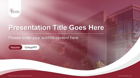 Pope St John Xxiii National Seminary Lecture Sharing and Networking Event PPT Template