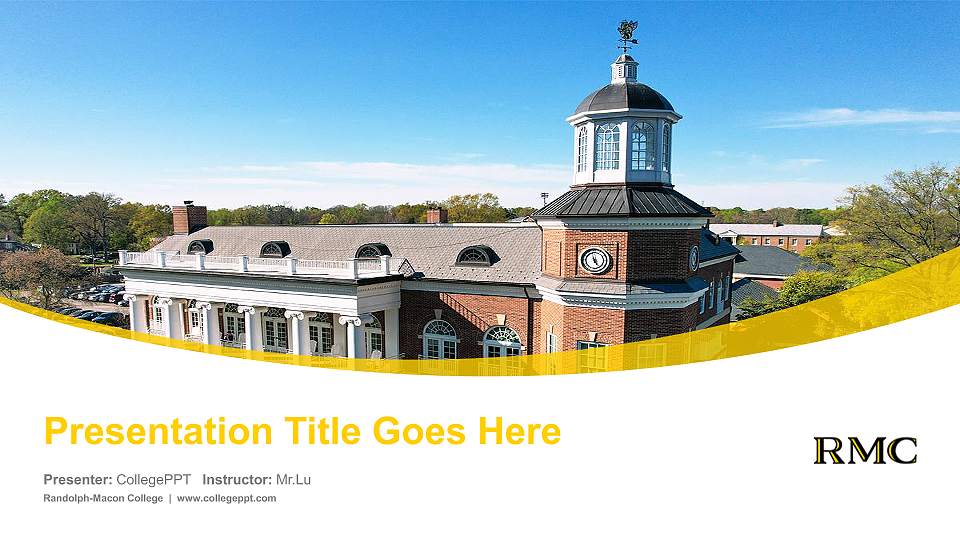 Randolph-Macon College Course/Courseware Creation PPT Template16:9 ratio PPT effect preview image