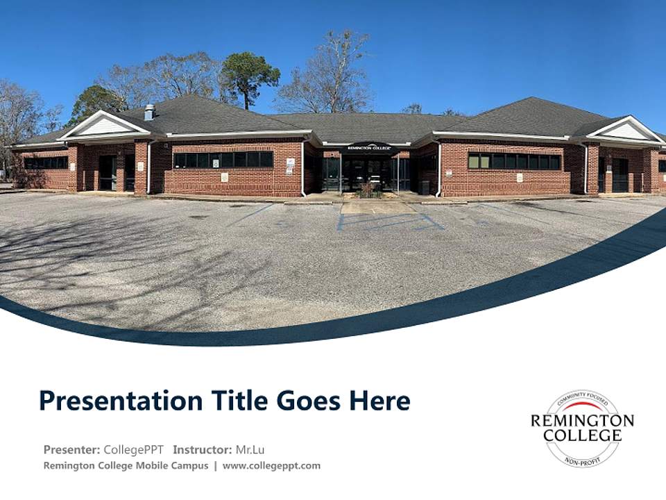 Remington College Mobile Campus Course/Courseware Creation PPT Template4:3 ratio PPT effect preview image5