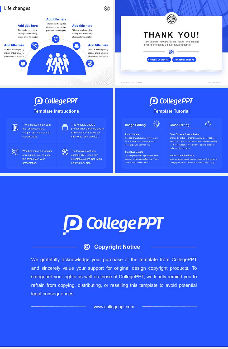 Rhode Island School of Design National Scholarship Defense PPT Template4:3 ratio PPT effect preview image4
