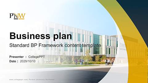 Purdue University Northwest Competition/Entrepreneurship Contest PPT Template