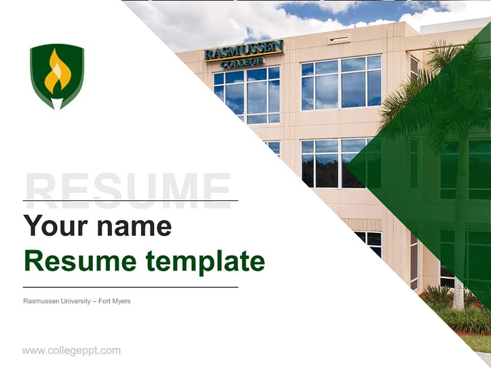 Rasmussen University – Fort Myers Resume PPT Template4:3 ratio PPT effect preview image5