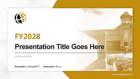 Purdue University Global Academic Presentation/Research Findings Report PPT Template