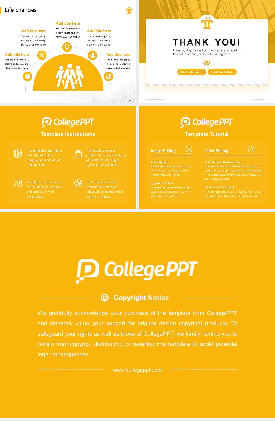 Reinhardt University National Scholarship Defense PPT Template4:3 ratio PPT effect preview image4