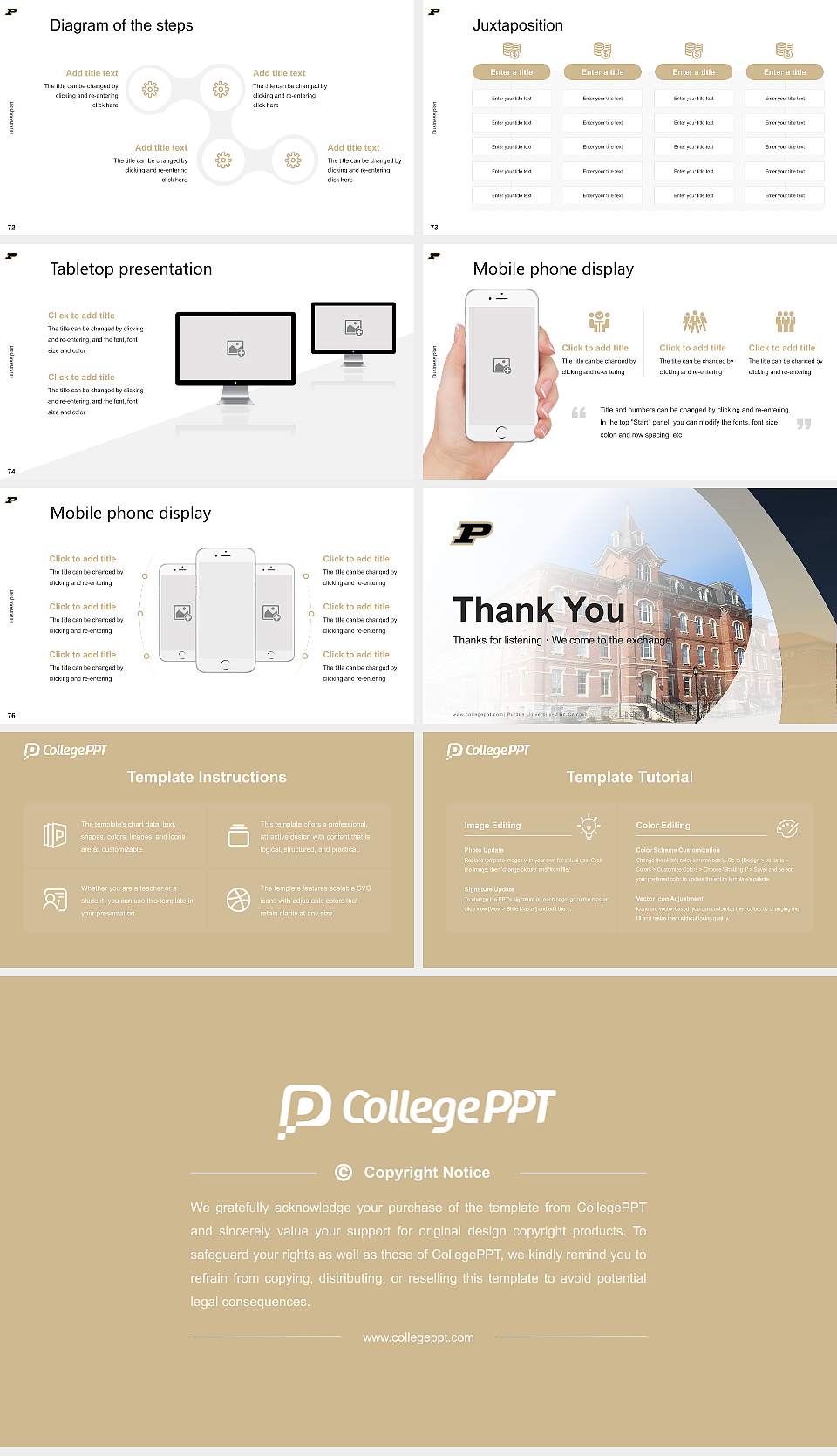 Purdue University-Main Campus Competition/Entrepreneurship Contest PPT Template16:9 ratio PPT effect preview image9