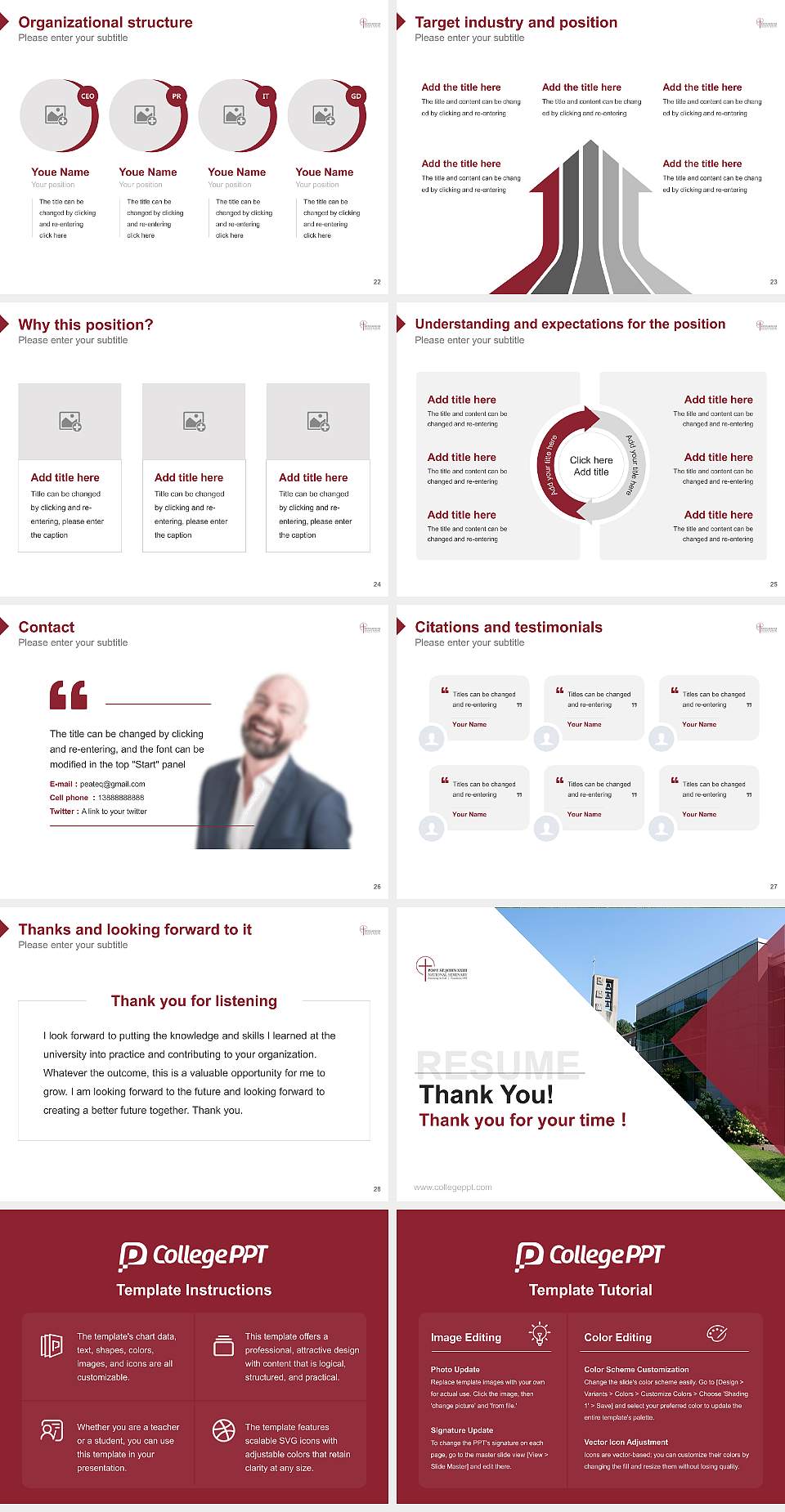 Pope St John Xxiii National Seminary Resume PPT Template4:3 ratio PPT effect preview image4