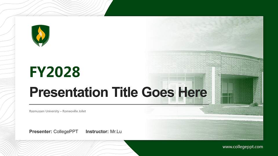 Rasmussen University – Romeoville Joliet Academic Presentation/Research Findings Report PPT Template16:9 ratio PPT effect preview image