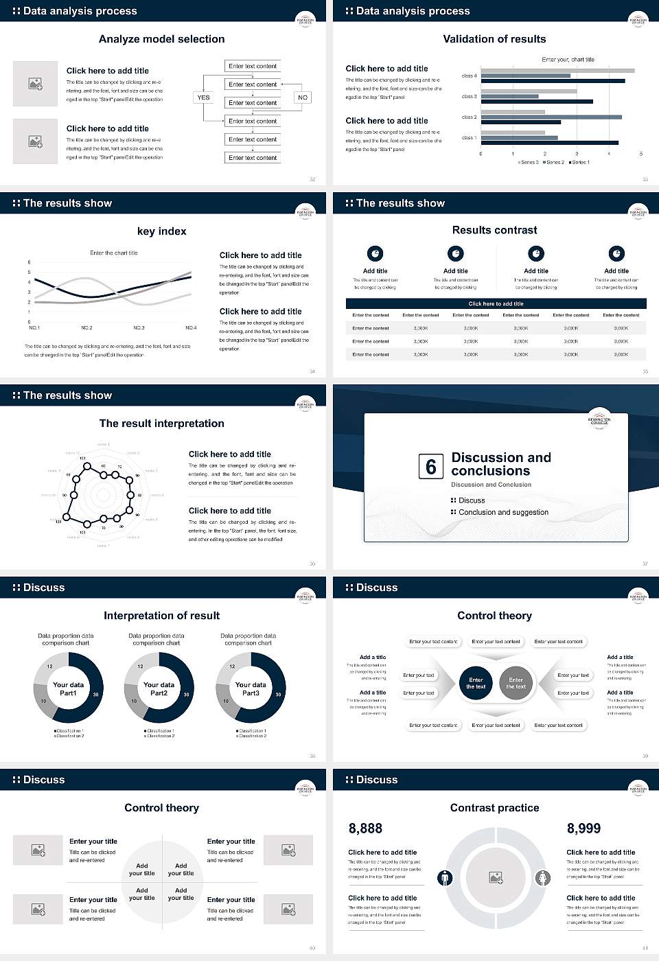 Remington College Dallas Campus Graduation Thesis Defense PPT Template16:9 ratio PPT effect preview image5