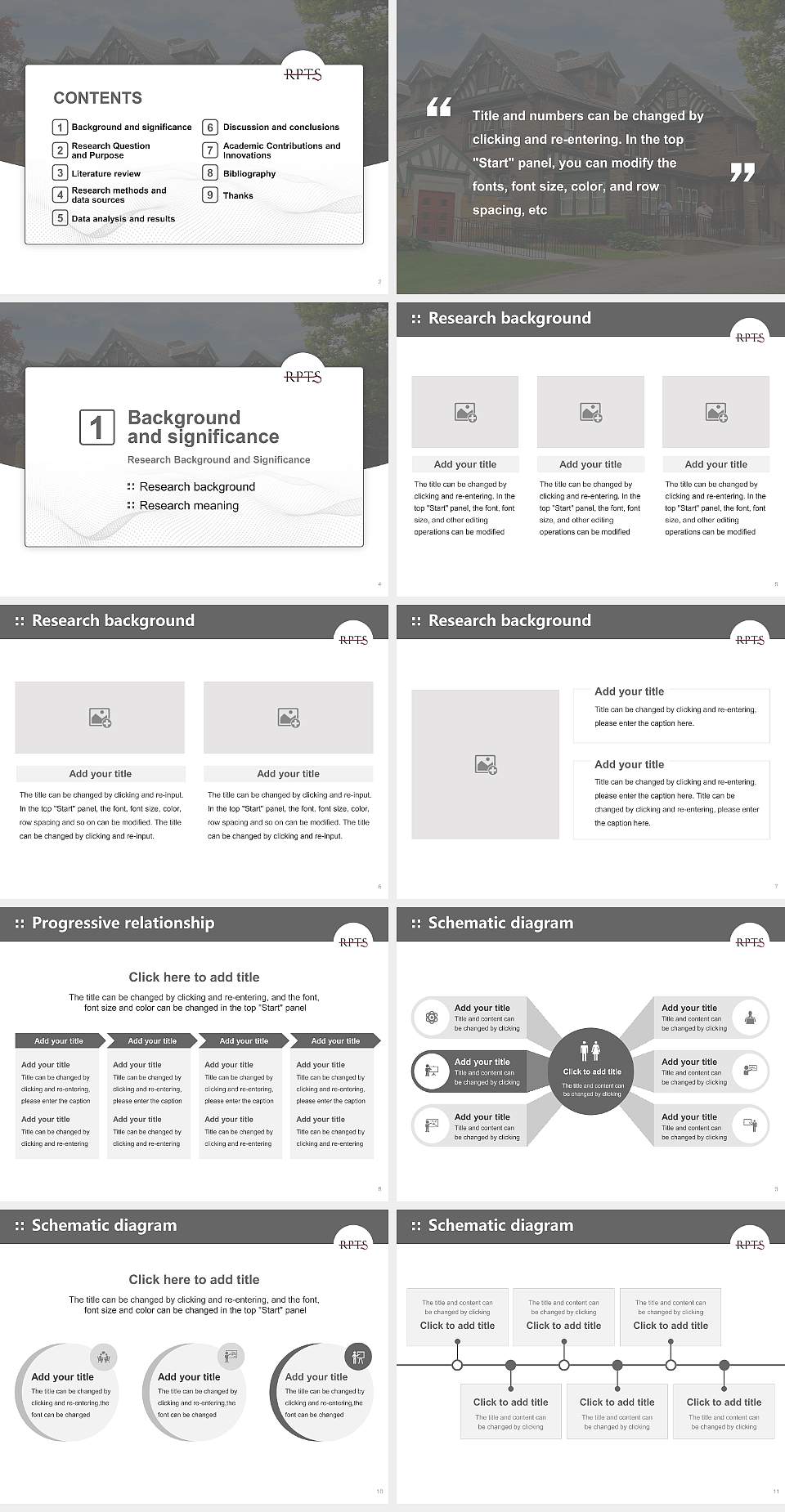 Reformed Presbyterian Theological Seminary Graduation Thesis Defense PPT Template4:3 ratio PPT effect preview image2