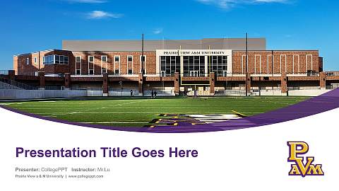 Prairie View a & M University Course/Courseware Creation PPT Template
