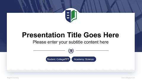 Regent University National Scholarship Defense PPT Template