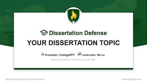 Rasmussen University – Central Pasco Graduation Thesis Defense PPT Template