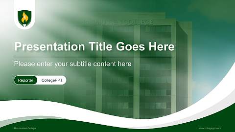 Rasmussen College Lecture Sharing and Networking Event PPT Template