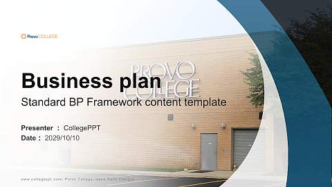 Provo College-Idaho Falls Campus Competition/Entrepreneurship Contest PPT Template