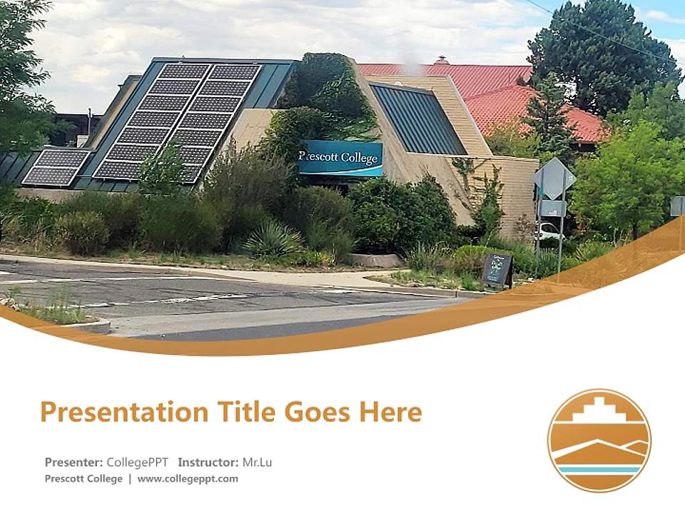 Prescott College Course/Courseware Creation PPT Template4:3 ratio PPT effect preview image5