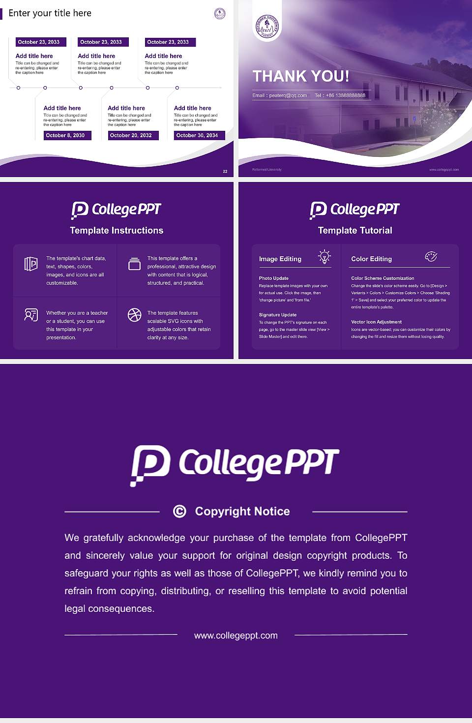 Reformed University Lecture Sharing and Networking Event PPT Template4:3 ratio PPT effect preview image4
