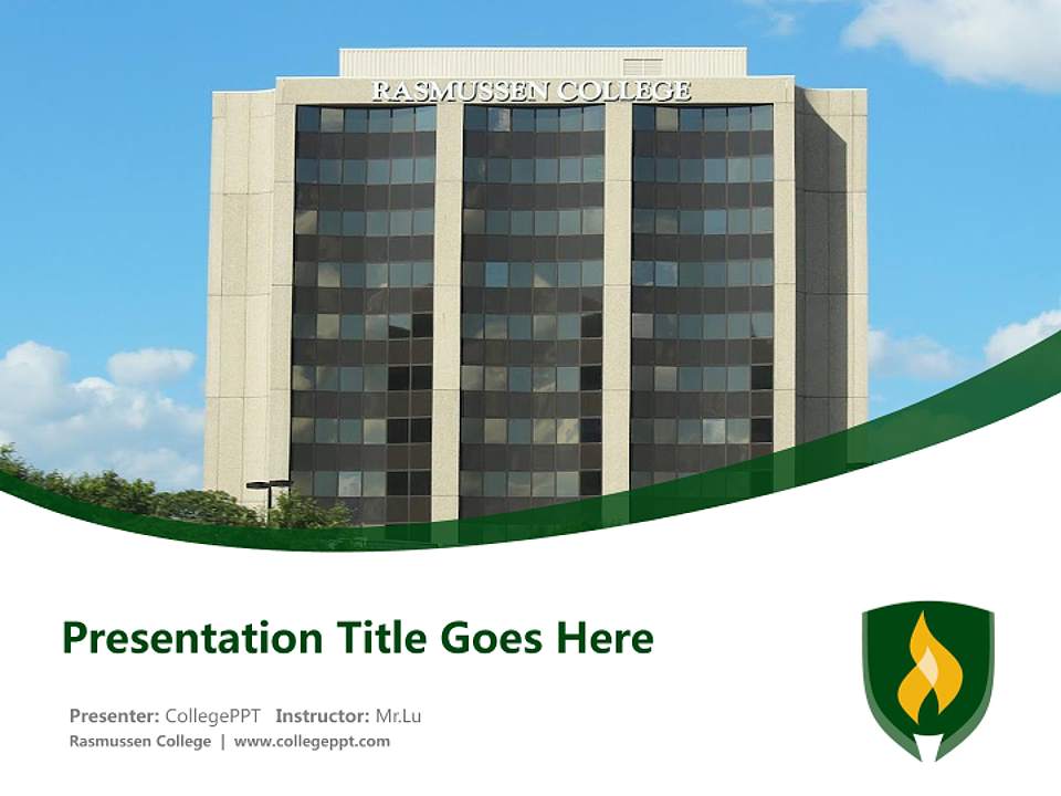 Rasmussen College Course/Courseware Creation PPT Template4:3 ratio PPT effect preview image5