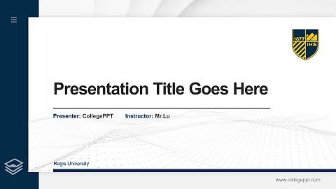 Regis University Thesis Proposal/Graduation Defense PPT Template