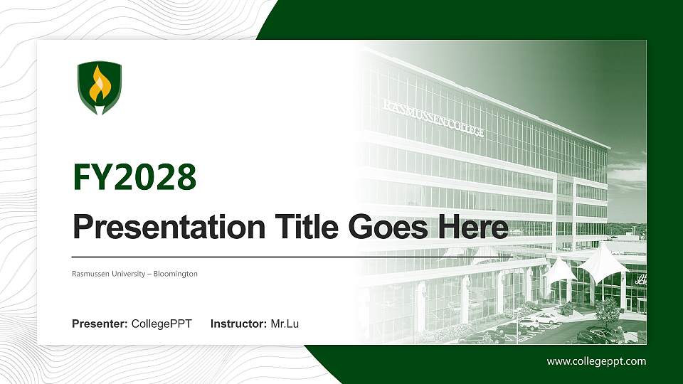 Rasmussen University – Bloomington Academic Presentation/Research Findings Report PPT Template16:9 ratio PPT effect preview image