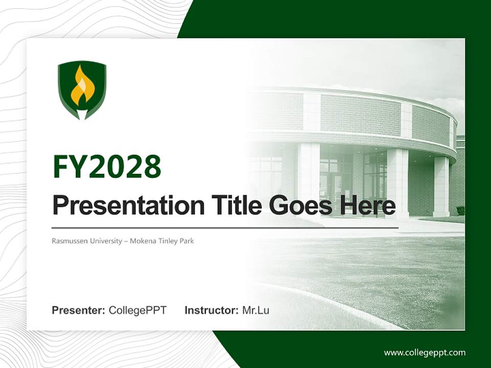 Rasmussen University – Mokena Tinley Park Academic Presentation/Research Findings Report PPT Template4:3 ratio PPT effect preview image5