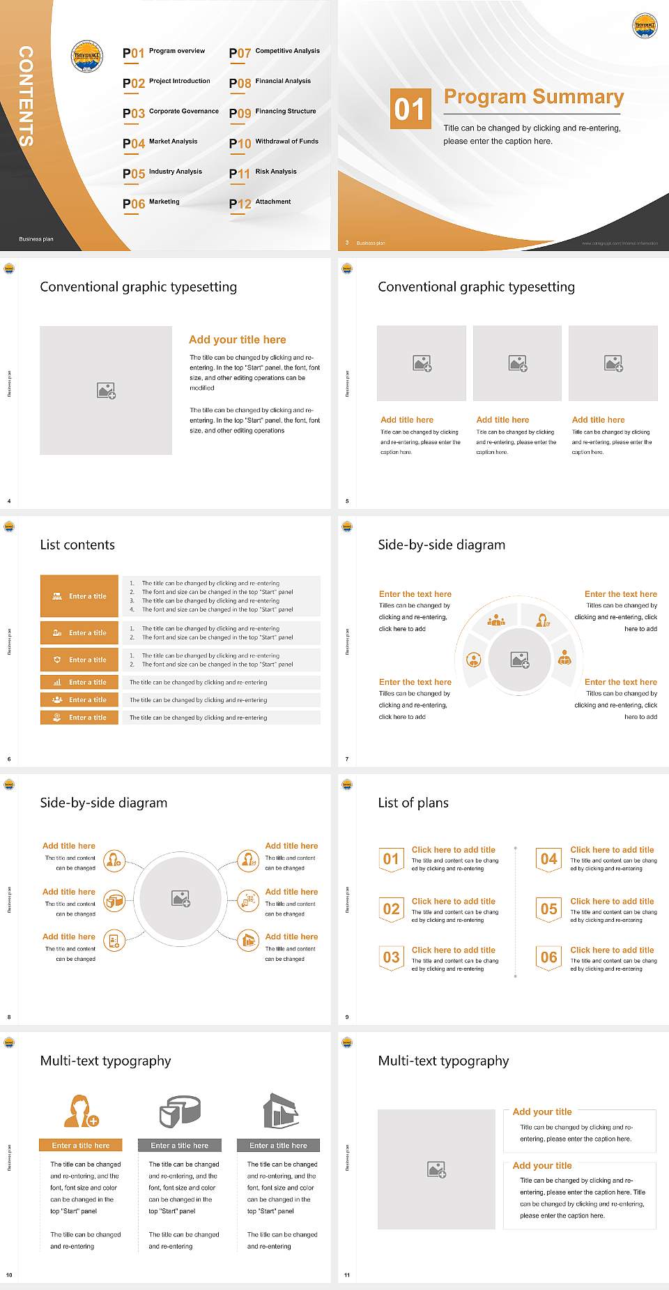 Providence Christian College Competition/Entrepreneurship Contest PPT Template4:3 ratio PPT effect preview image2