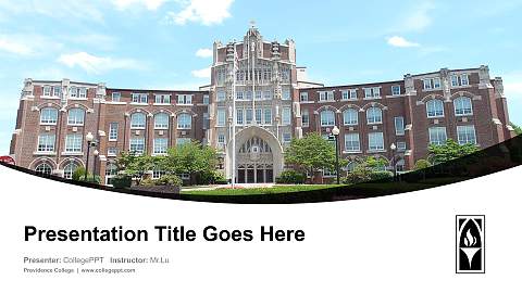 Providence College Course/Courseware Creation PPT Template