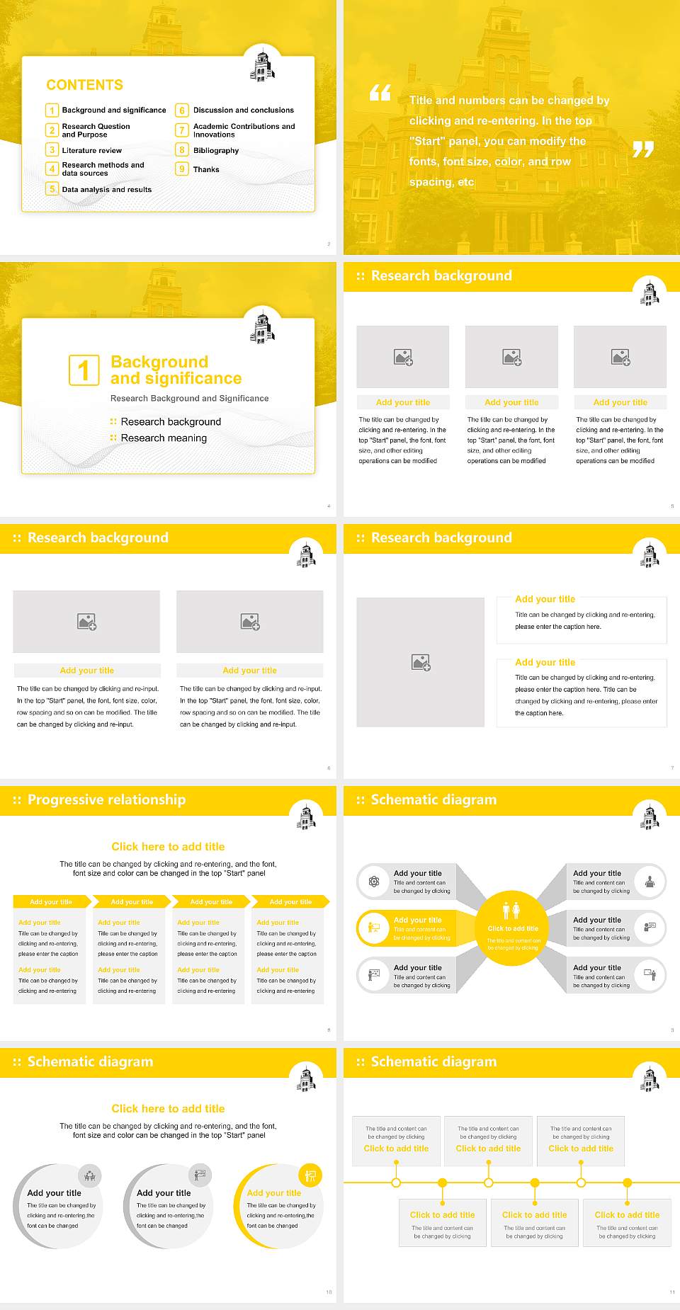 Randolph College Graduation Thesis Defense PPT Template4:3 ratio PPT effect preview image2