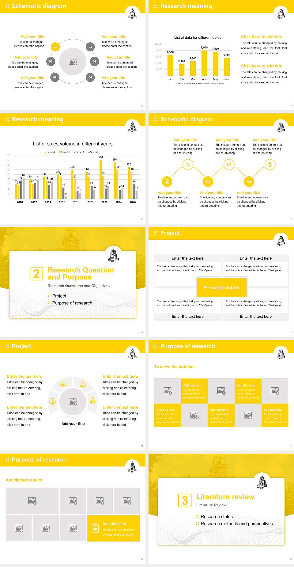 Randolph College Graduation Thesis Defense PPT Template4:3 ratio PPT effect preview image3