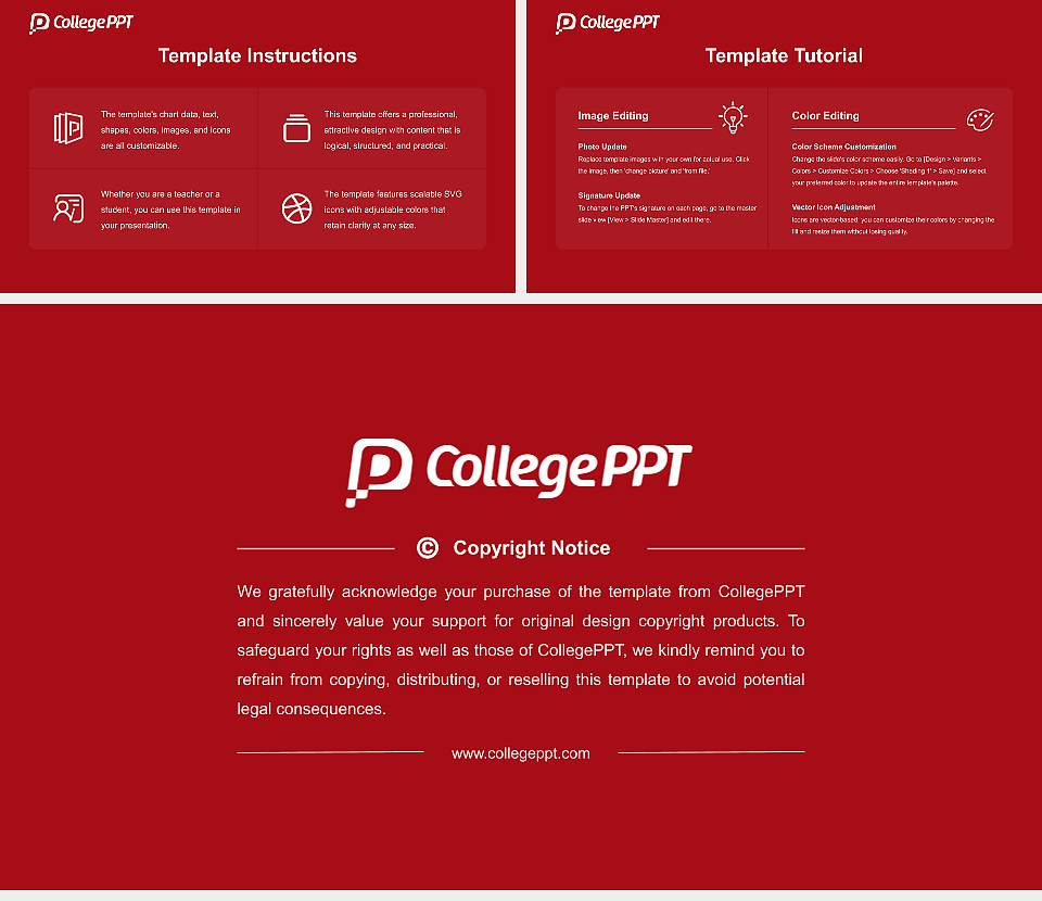 Reed College Academic Presentation/Research Findings Report PPT Template16:9 ratio PPT effect preview image5