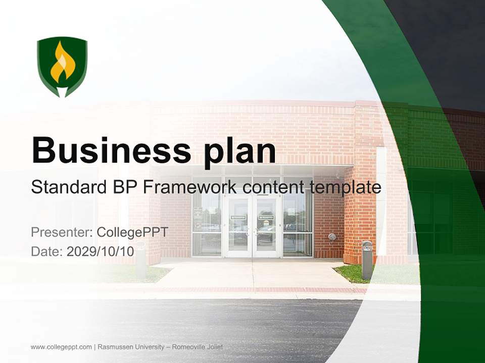 Rasmussen University – Romeoville Joliet Competition/Entrepreneurship Contest PPT Template4:3 ratio PPT effect preview image9
