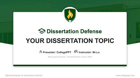 Rasmussen University – Hennepin Anoka Graduation Thesis Defense PPT Template