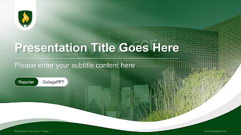 Rasmussen University – Fargo Lecture Sharing and Networking Event PPT Template