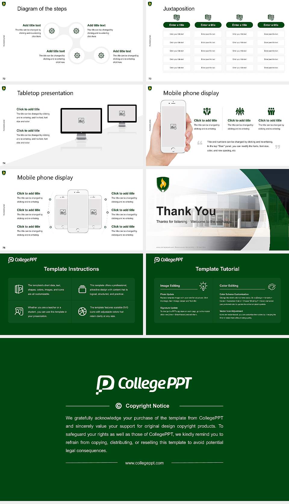 Rasmussen University – Green Bay Competition/Entrepreneurship Contest PPT Template16:9 ratio PPT effect preview image9