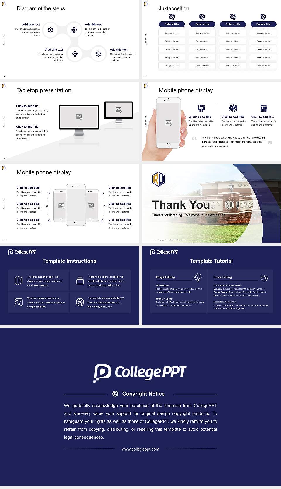 Randall University Competition/Entrepreneurship Contest PPT Template16:9 ratio PPT effect preview image9