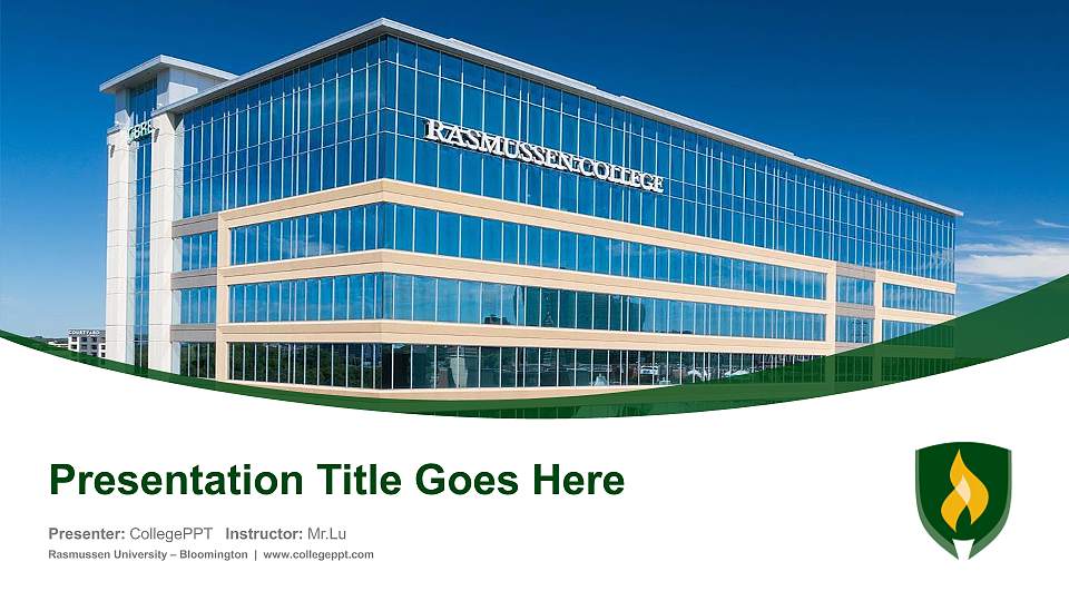 Rasmussen University – Bloomington Course/Courseware Creation PPT Template16:9 ratio PPT effect preview image