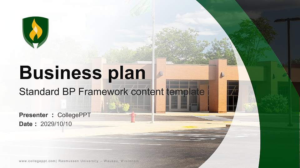 Rasmussen University – Wausau, Wisconsin Competition/Entrepreneurship Contest PPT Template16:9 ratio PPT effect preview image