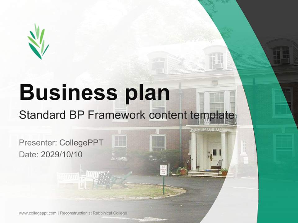 Reconstructionist Rabbinical College Competition/Entrepreneurship Contest PPT Template4:3 ratio PPT effect preview image9