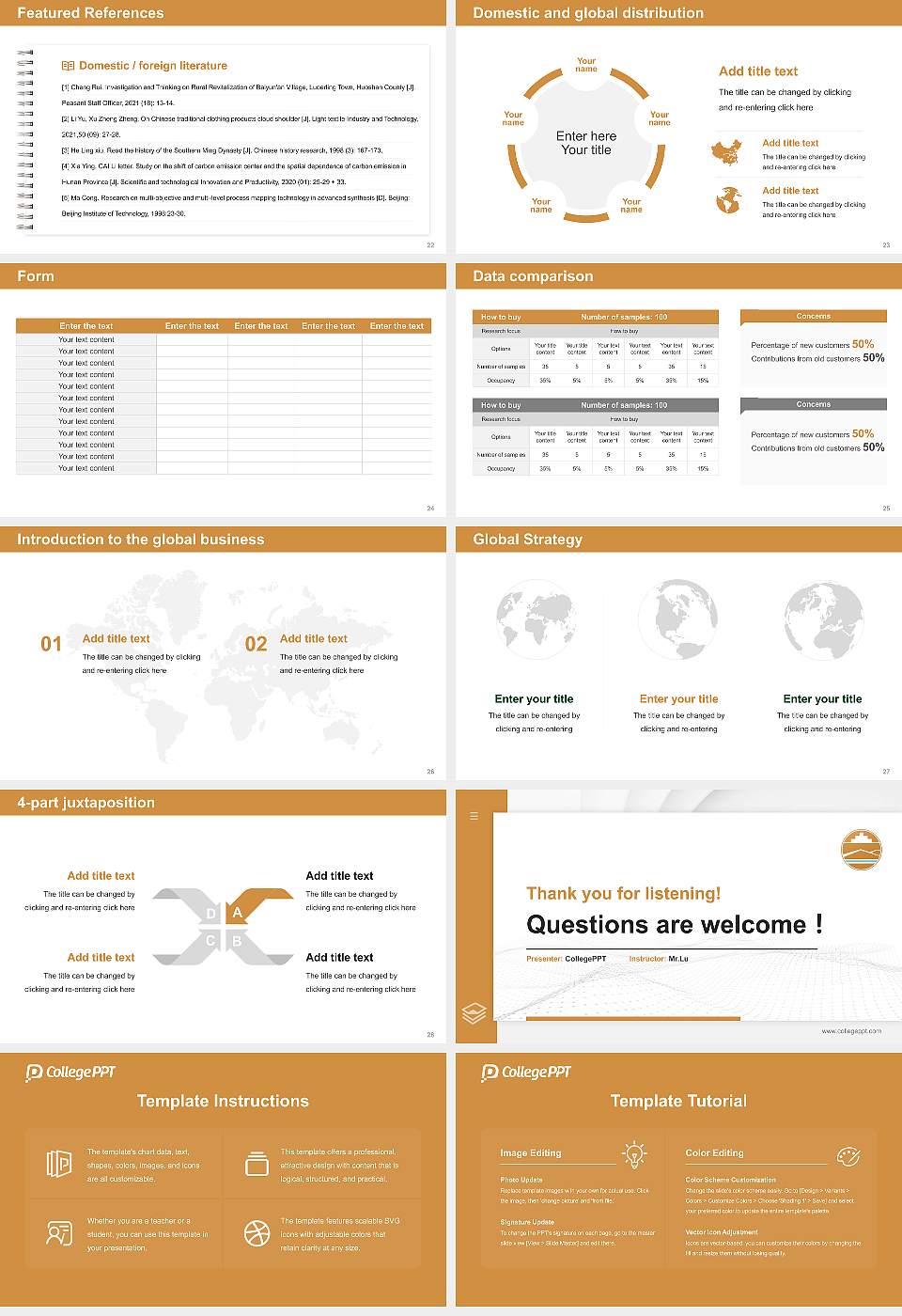 Prescott College Thesis Proposal/Graduation Defense PPT Template16:9 ratio PPT effect preview image4