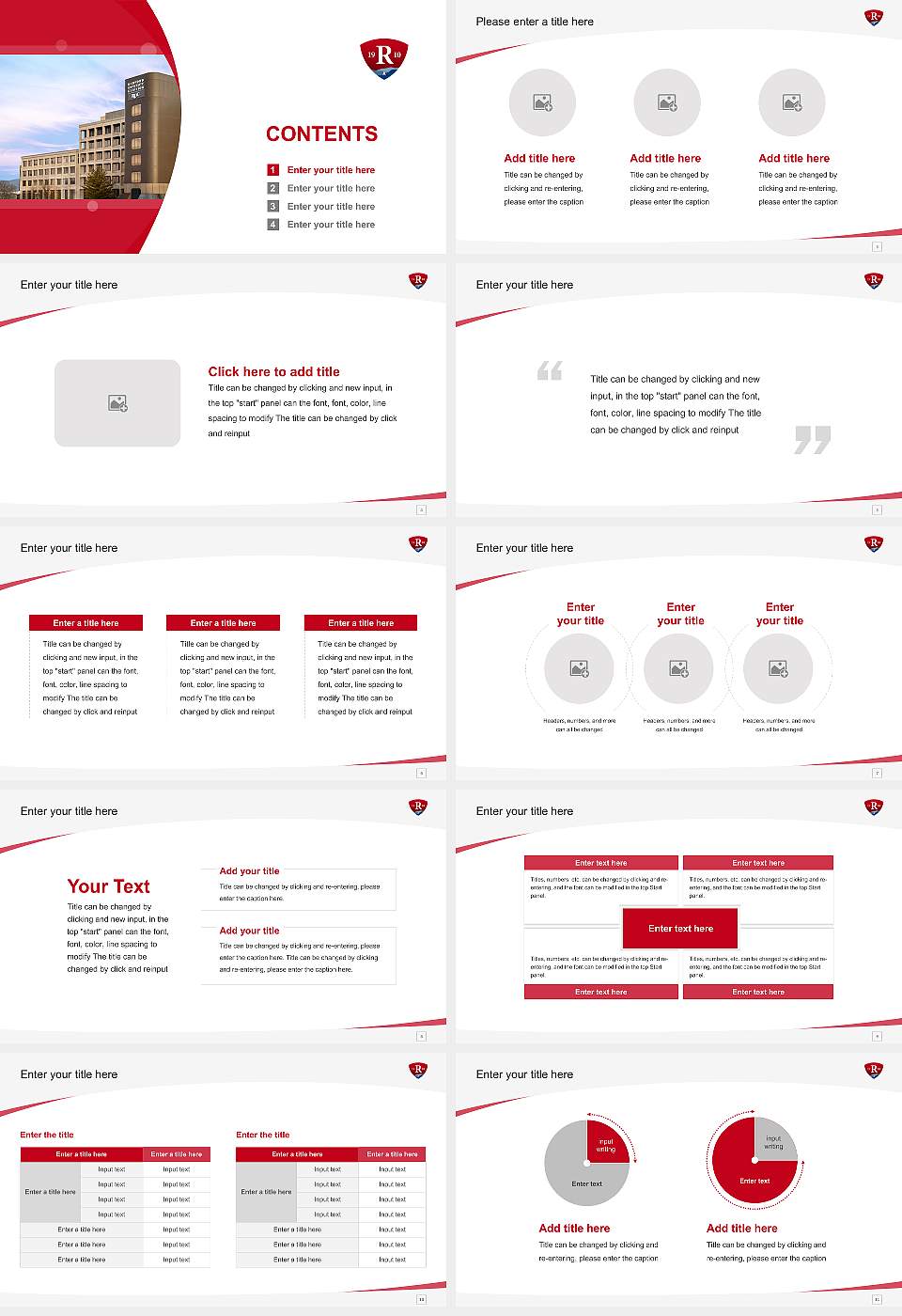 Radford University-Carilion Course/Courseware Creation PPT Template16:9 ratio PPT effect preview image2