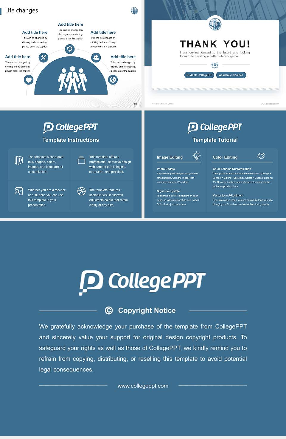 Presidio Graduate School National Scholarship Defense PPT Template4:3 ratio PPT effect preview image4