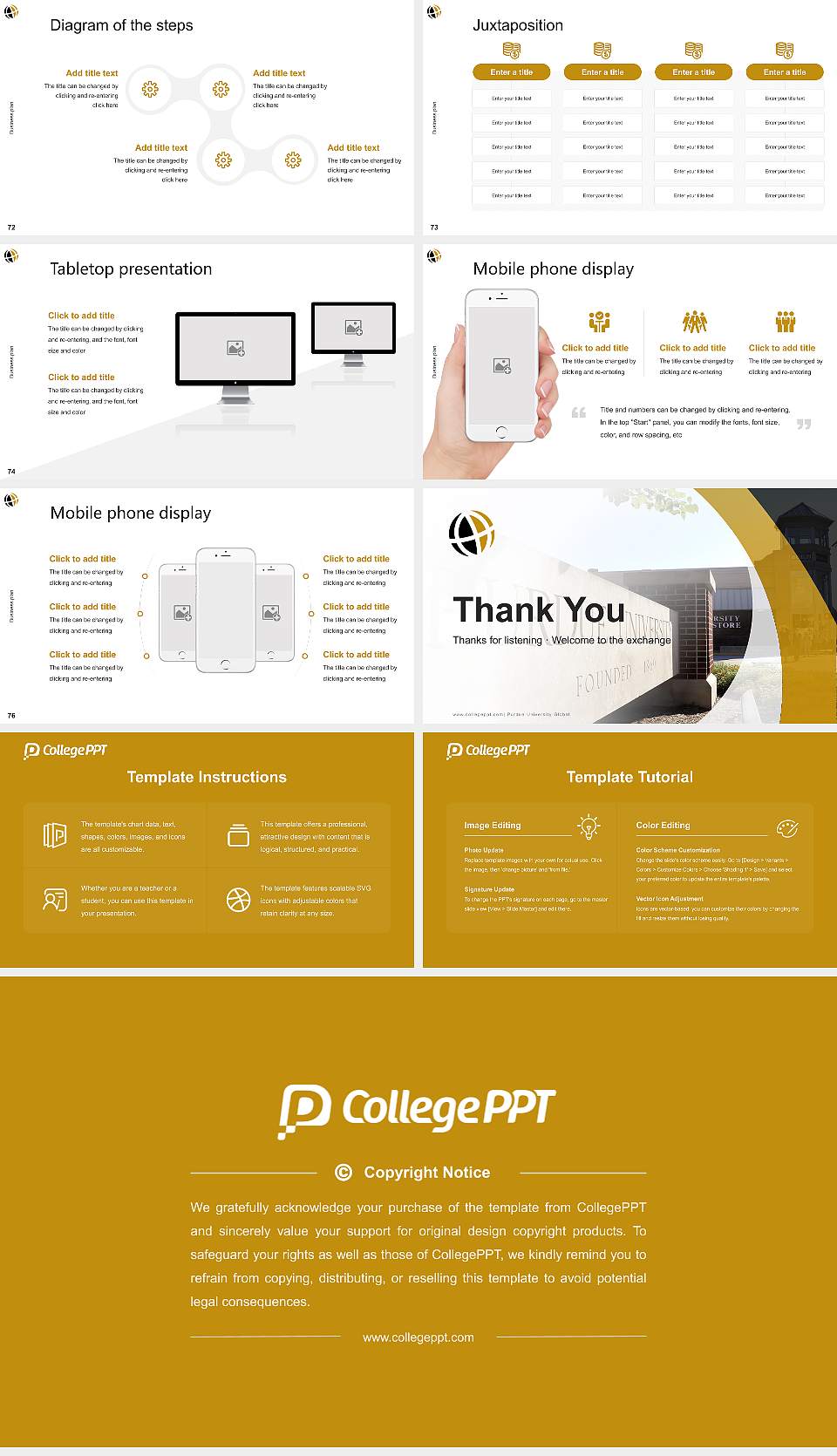Purdue University Global Competition/Entrepreneurship Contest PPT Template16:9 ratio PPT effect preview image9