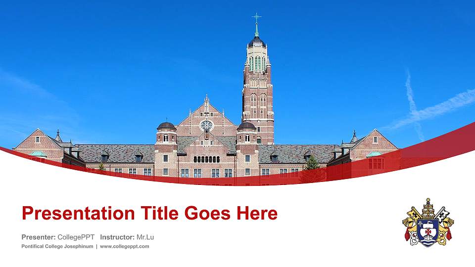 Pontifical College Josephinum Course/Courseware Creation PPT Template16:9 ratio PPT effect preview image