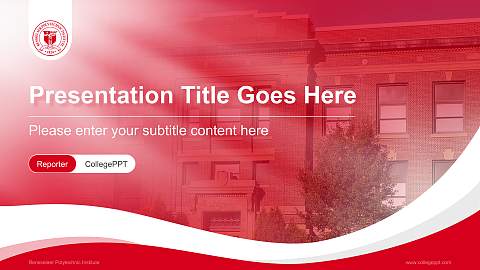 Rensselaer Polytechnic Institute Lecture Sharing and Networking Event PPT Template