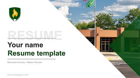 Rasmussen University – Wausau, Wisconsin Resume PPT Template