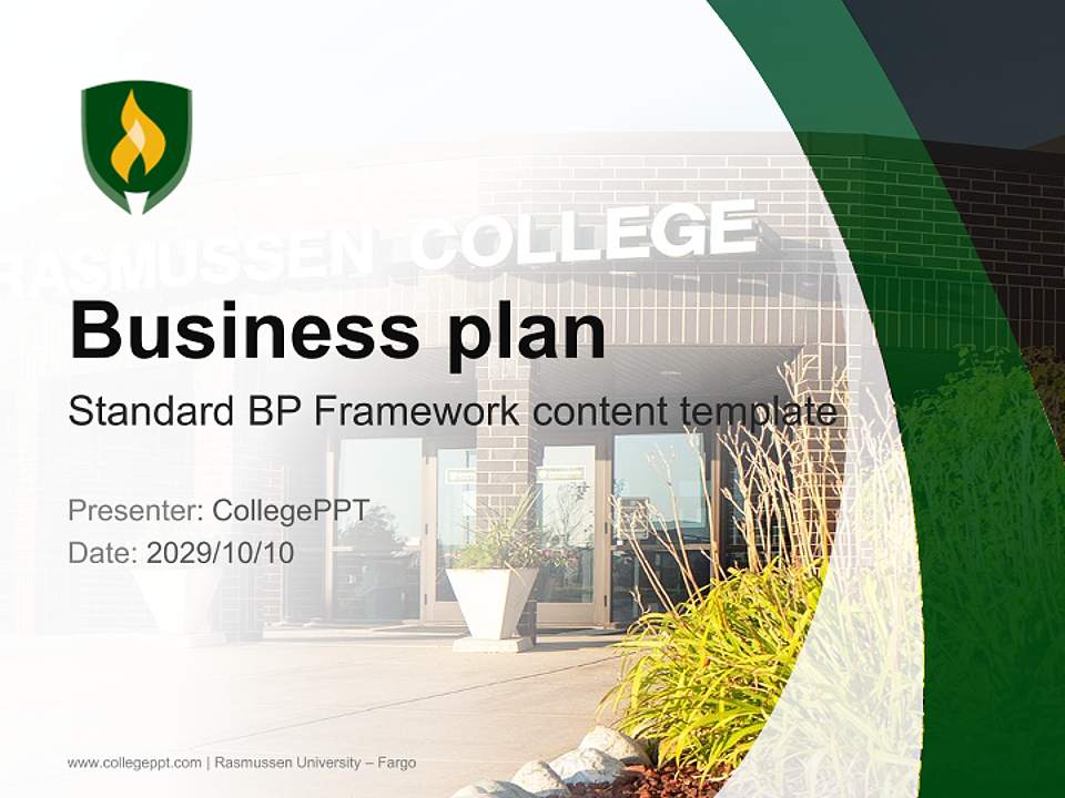 Rasmussen University – Fargo Competition/Entrepreneurship Contest PPT Template4:3 ratio PPT effect preview image9