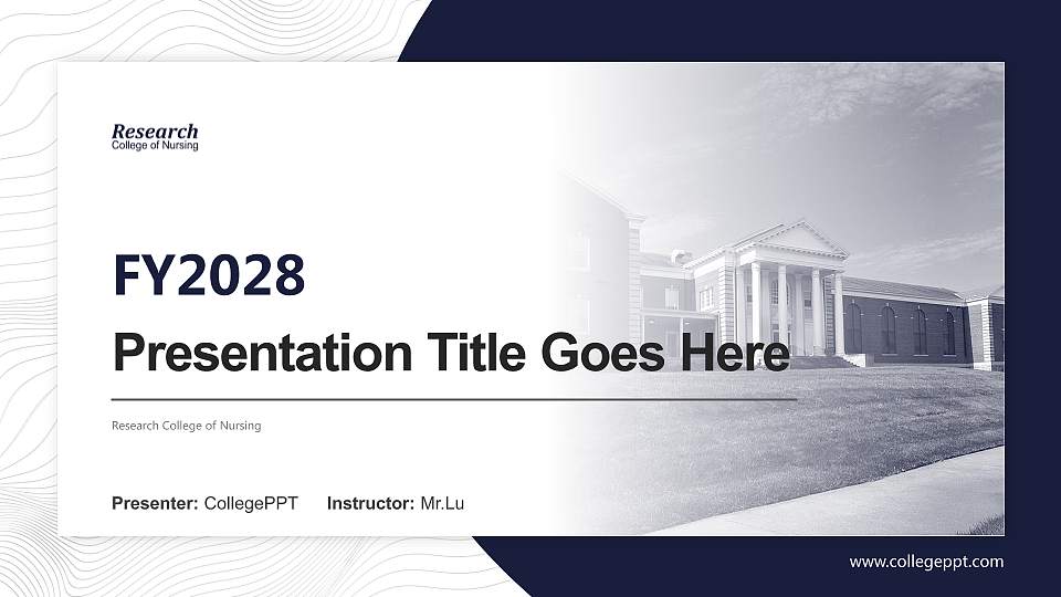 Research College of Nursing Academic Presentation/Research Findings Report PPT Template16:9 ratio PPT effect preview image