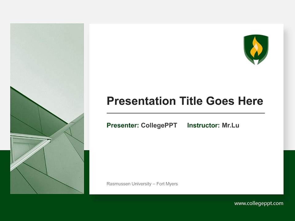 Rasmussen University – Fort Myers General Purpose PPT Template4:3 ratio PPT effect preview image6